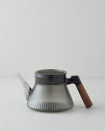 Nora Borosilicate Glass Teapot 550 ml Grey