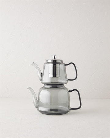 Odin Borosilicate Glass Teapot 600-1200 ml Grey