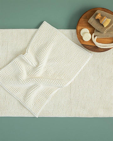Paige Pasta Bath Mat Set Ecru