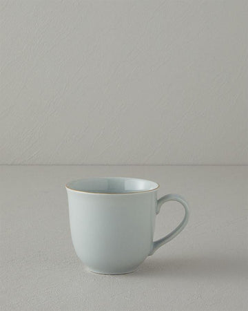 Pure Flower Porcelain Mug Light Blue