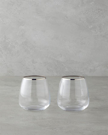 Serenity Crystalline 2-Piece Cup Silver