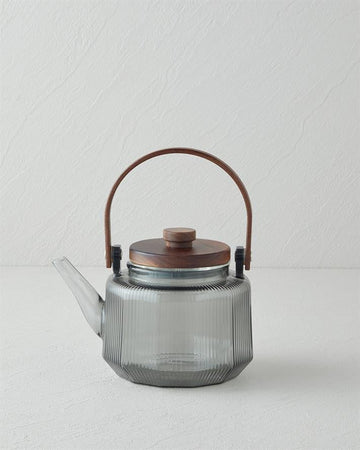 Tiara Borosilicate Glass Teapot 600 ml Grey