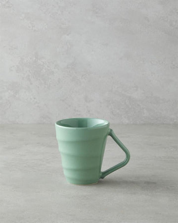 Twisty Ceramic Mug 255 ml Green