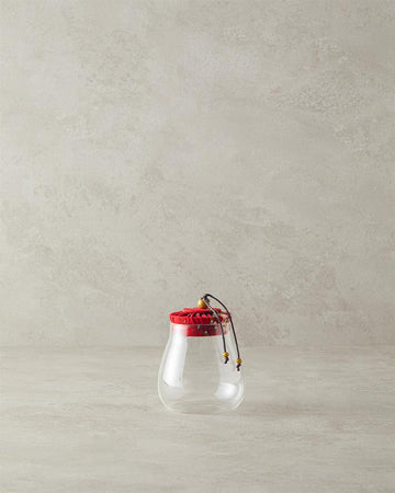 Vintage Borosilkat Jar Red