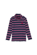 Girls' Navy Turtleneck Sweatshirt