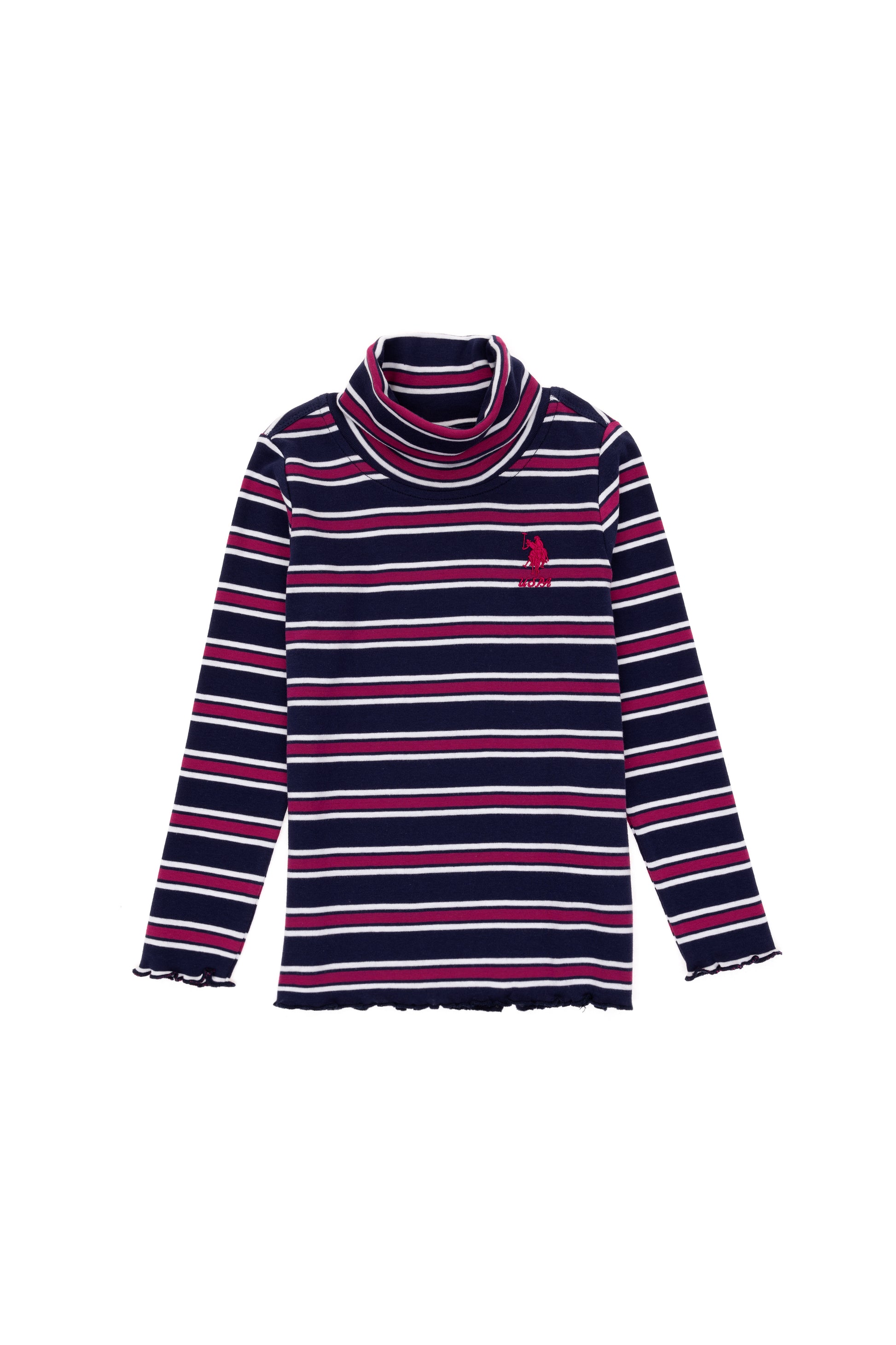 Girls' Navy Turtleneck Sweatshirt