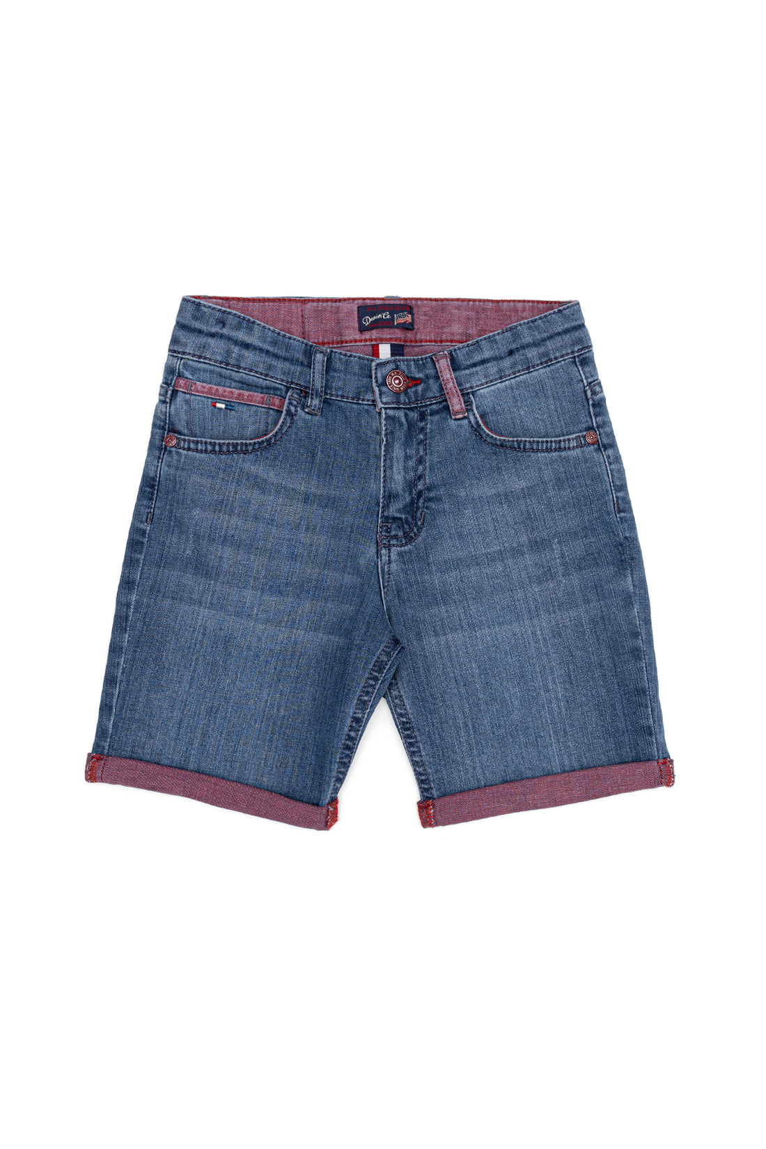 Boy's Red Jean Shorts