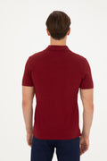 Men's Burgundy Basic T-Shirt