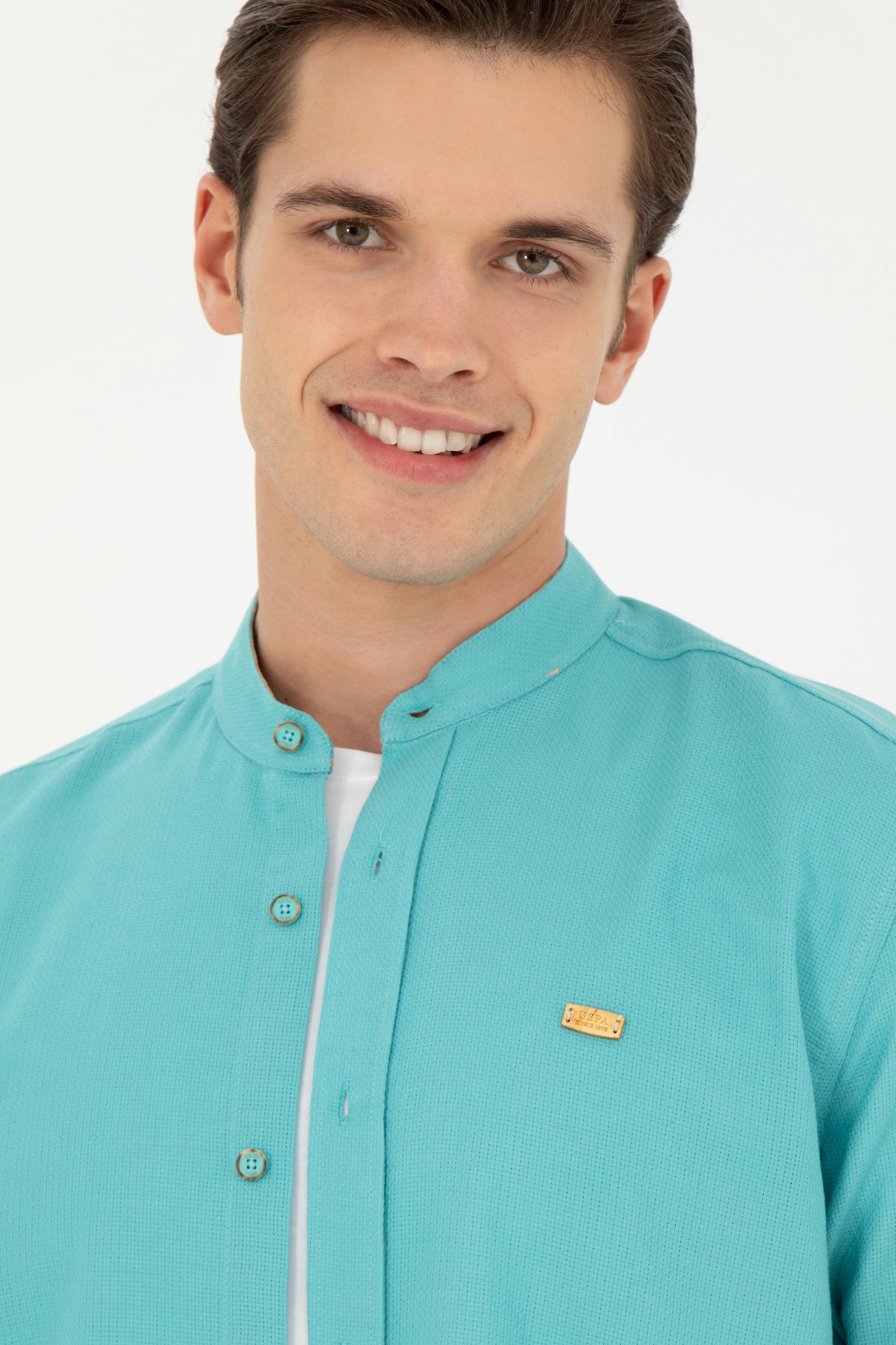 Men's Mint Long Sleeve Shirt