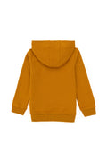 Boy's Mustard Basic Hooded Sweatshirt