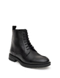Black 100% Leather Rubber Sole Boots