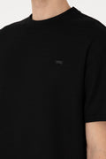 Men's Comfort Fit Crew Neck Black T-Shirt