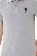 Men's Grey Melange Basic T-Shirt