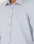 Grey Slim Fit Long Sleeve Shirt