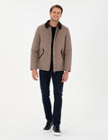 Mink Quilted Pocket Coat