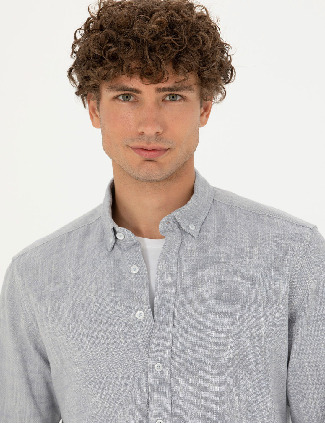 Blue Regular Fit Long Sleeve Shirt