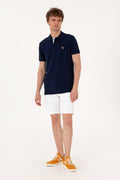 U.S. Polo Assn. - Men's Slim Fit Polo Neck Navy Basic T-Shirt
