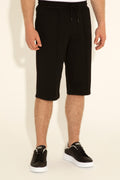 Men's Black Knitted Shorts