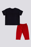 Boy Baby 2 Piece Short Sleeve Navy T-Shirt Set