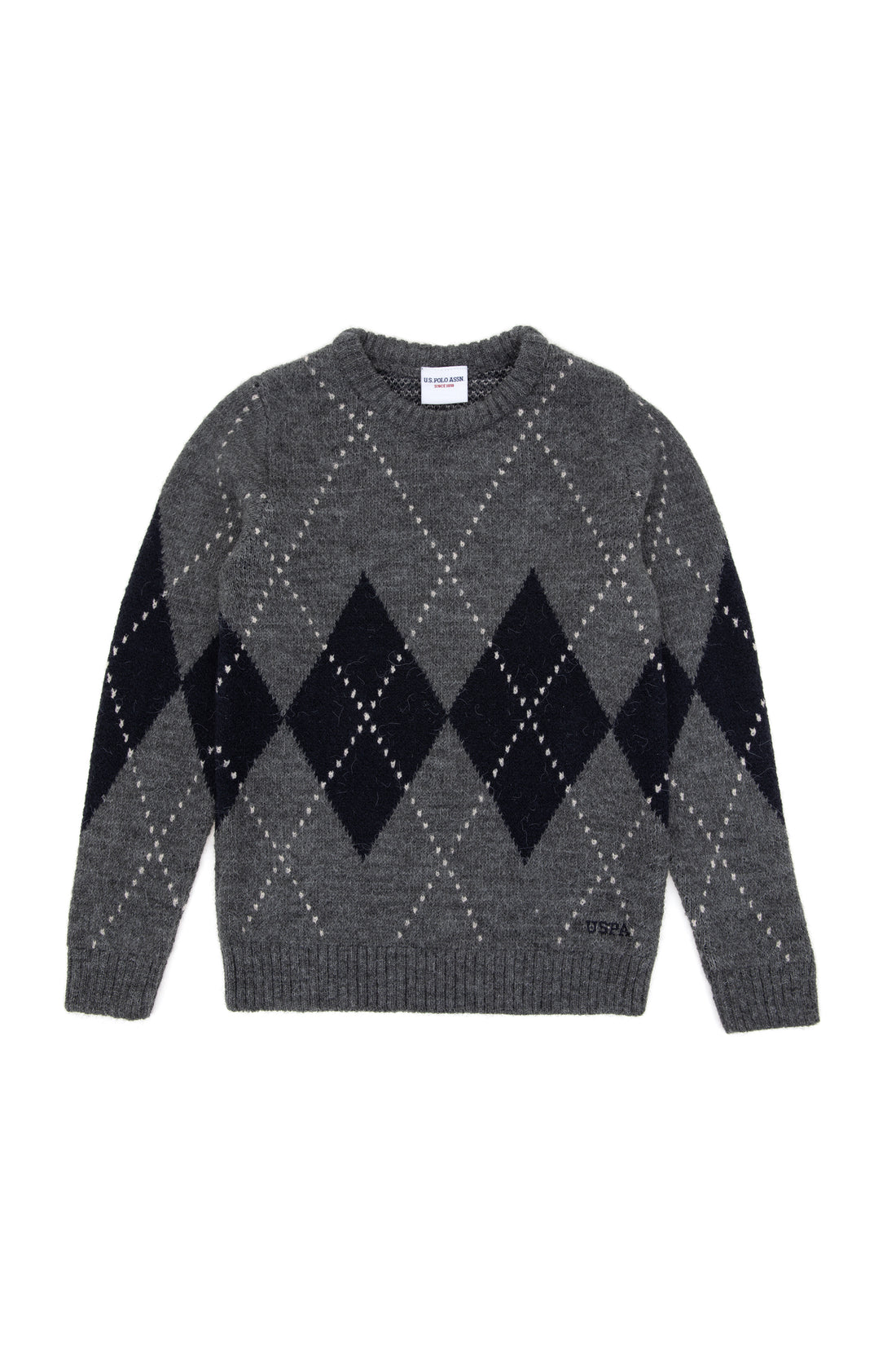 Boy's Light Grey Melange Sweater