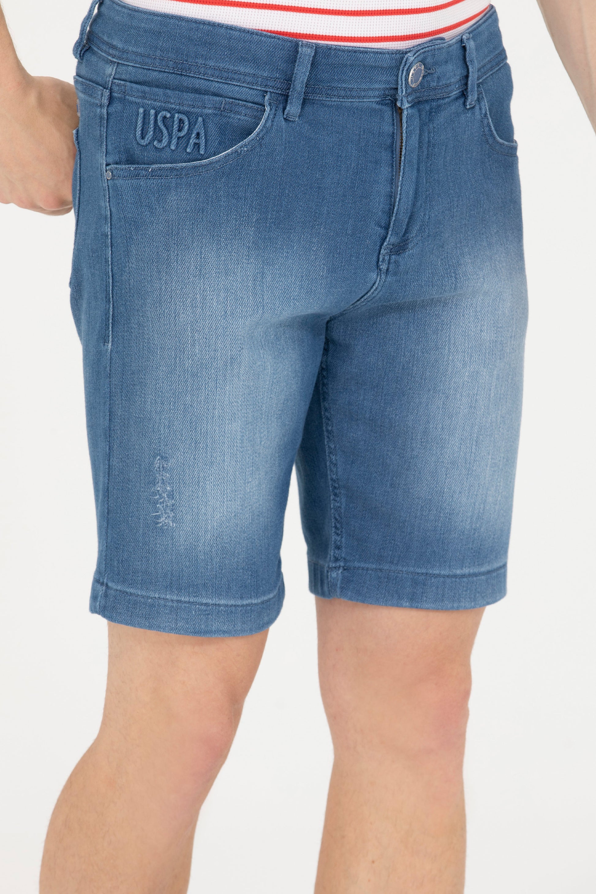 Men's Blue Jean Shorts