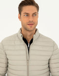 Beige Quilted Sport Coat