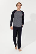 Men's Navy Blue Pajama Set