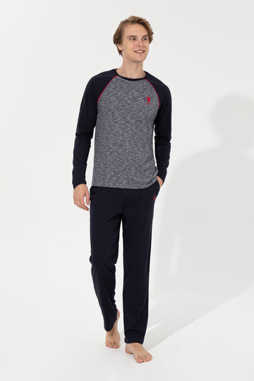Men's Navy Blue Pajama Set