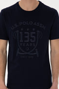 Men's Regular Fit Crew Neck Navy T-Shirt