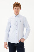 Men's Light Blue Long Sleeve Shirt