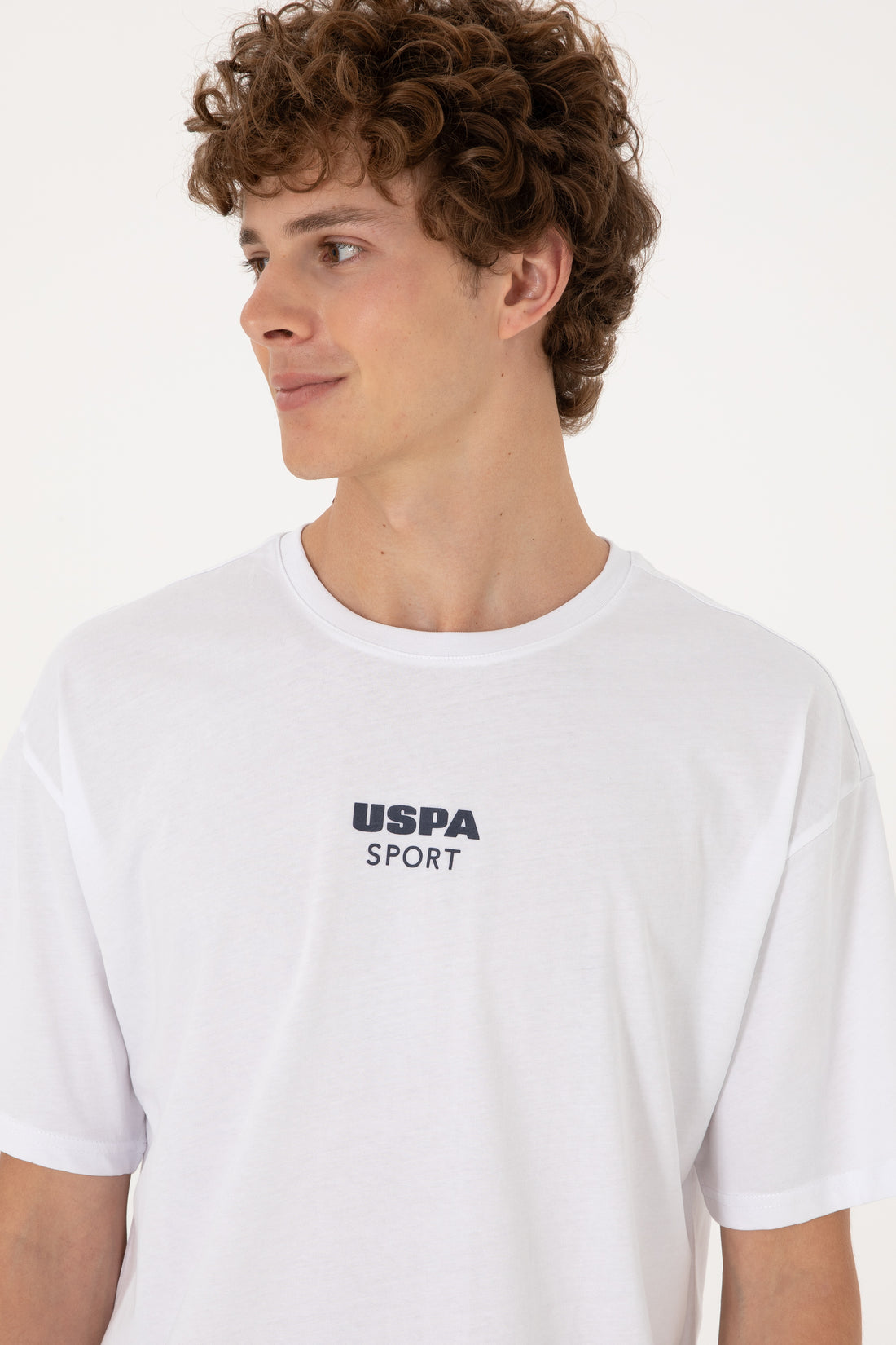 Men's Comfort Fit Crew Neck White T-Shirt