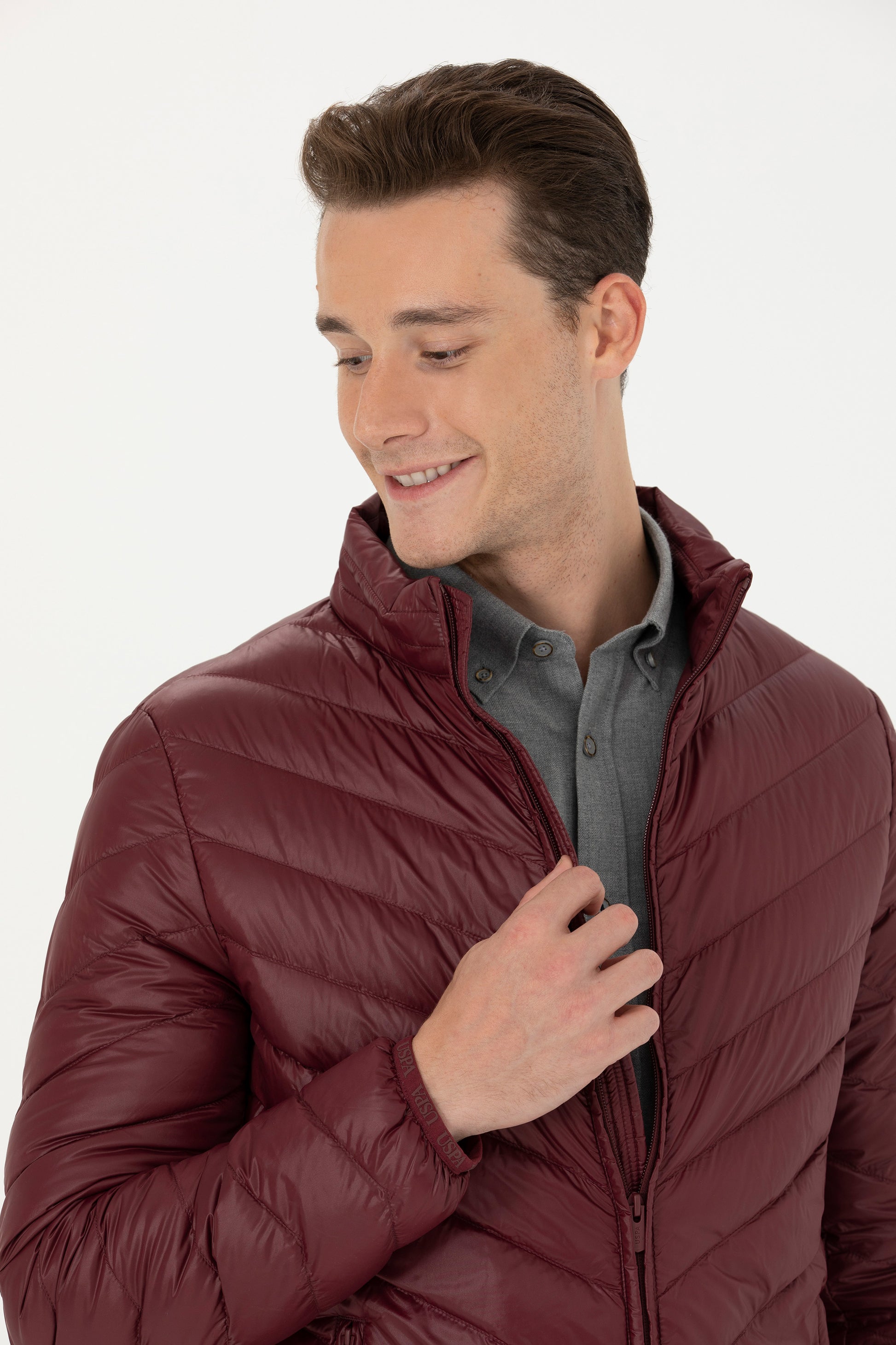 Men's Burgundy Coat