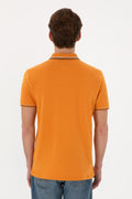 Men's Regular Fit Polo Neck Tile Basic T-Shirt