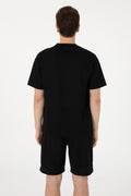 Men's Comfort Fit Crew Neck Black T-Shirt