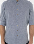 Navy Blue Regular Fit Long Sleeve Shirt