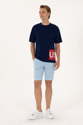 Men's Comfort Fit Crew Neck Navy T-Shirt