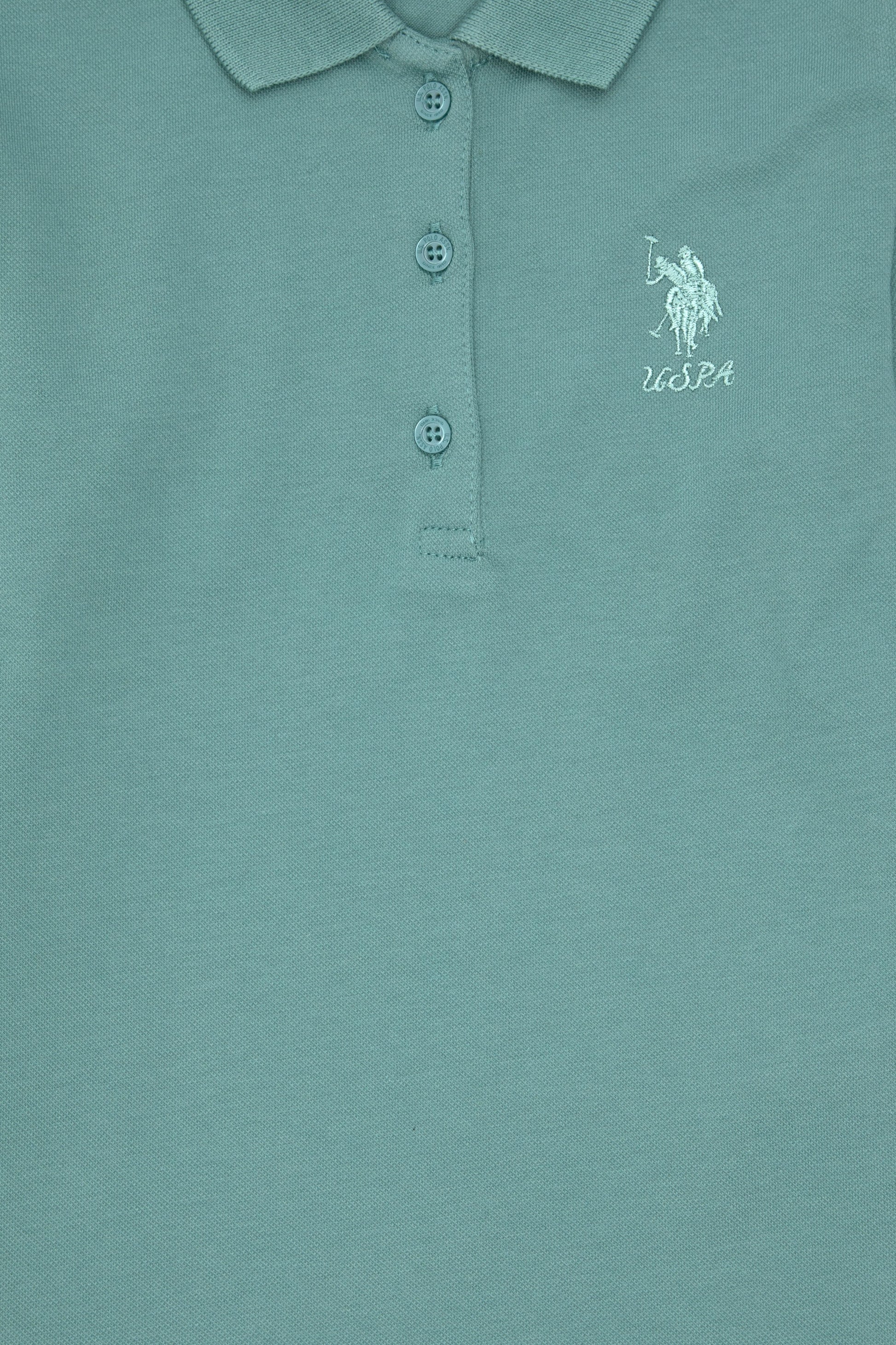 Girls' Mint Polo Collar Basic Sweatshirt