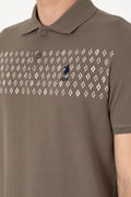 Men's Regular Fit Polo Neck Mink T-Shirt