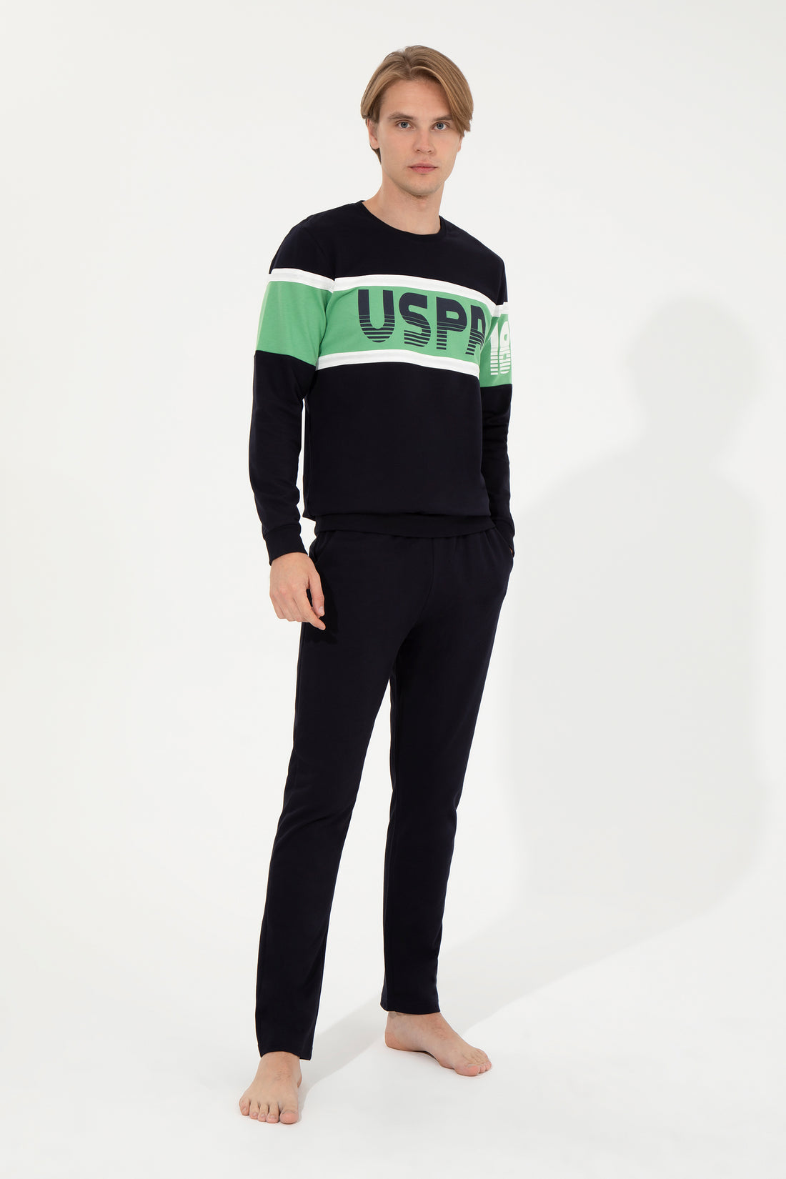 Men's Dark Green Pajama Set