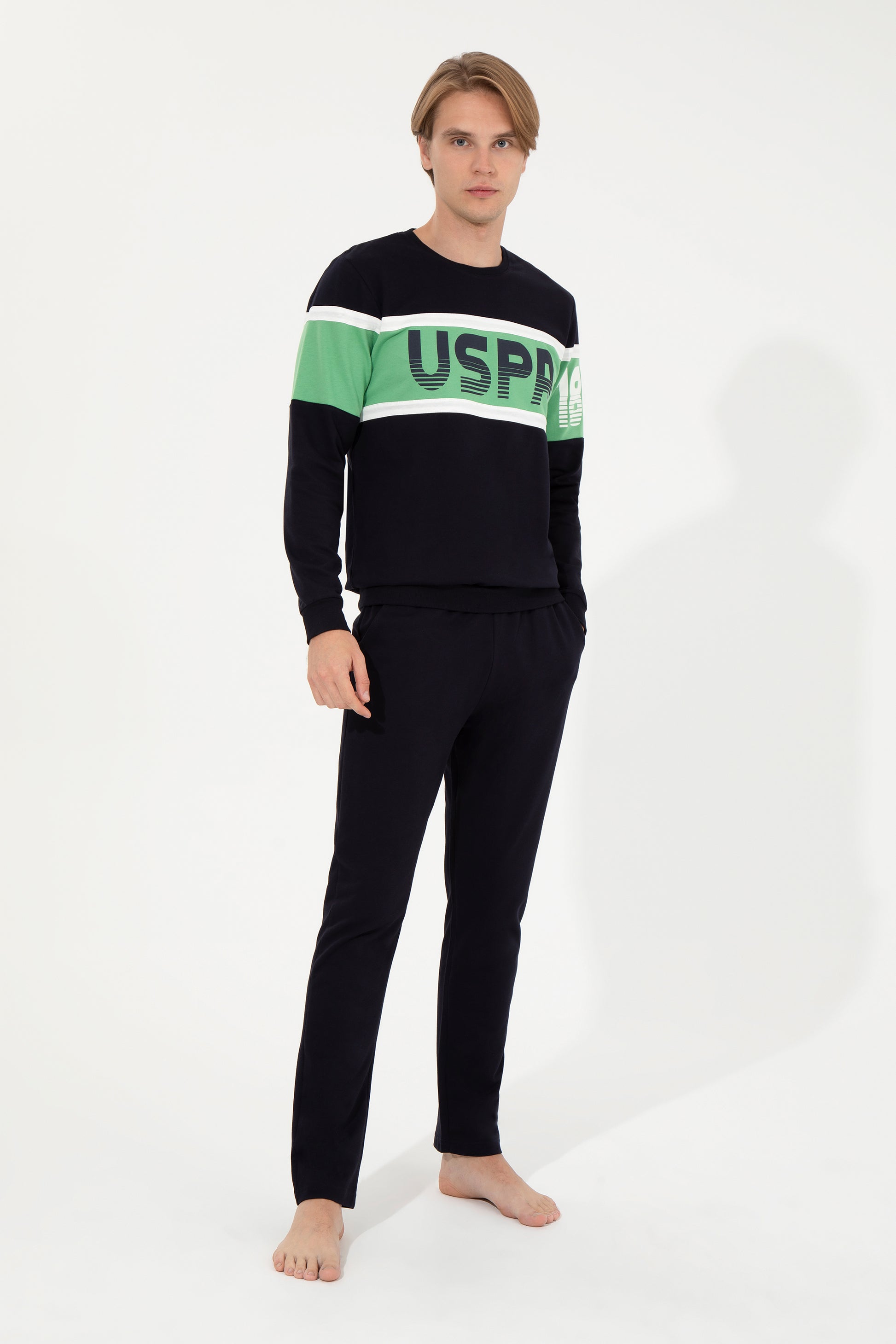 Men's Dark Green Pajama Set