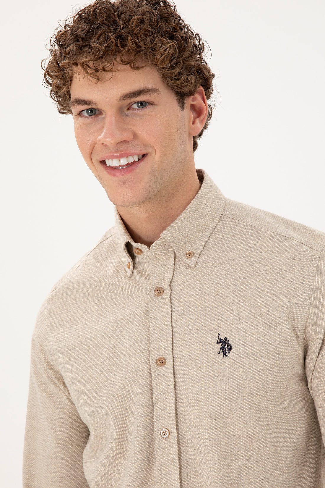 Men's Sand Long Sleeve Shirt