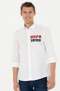 Men's White Long Sleeve Shirt