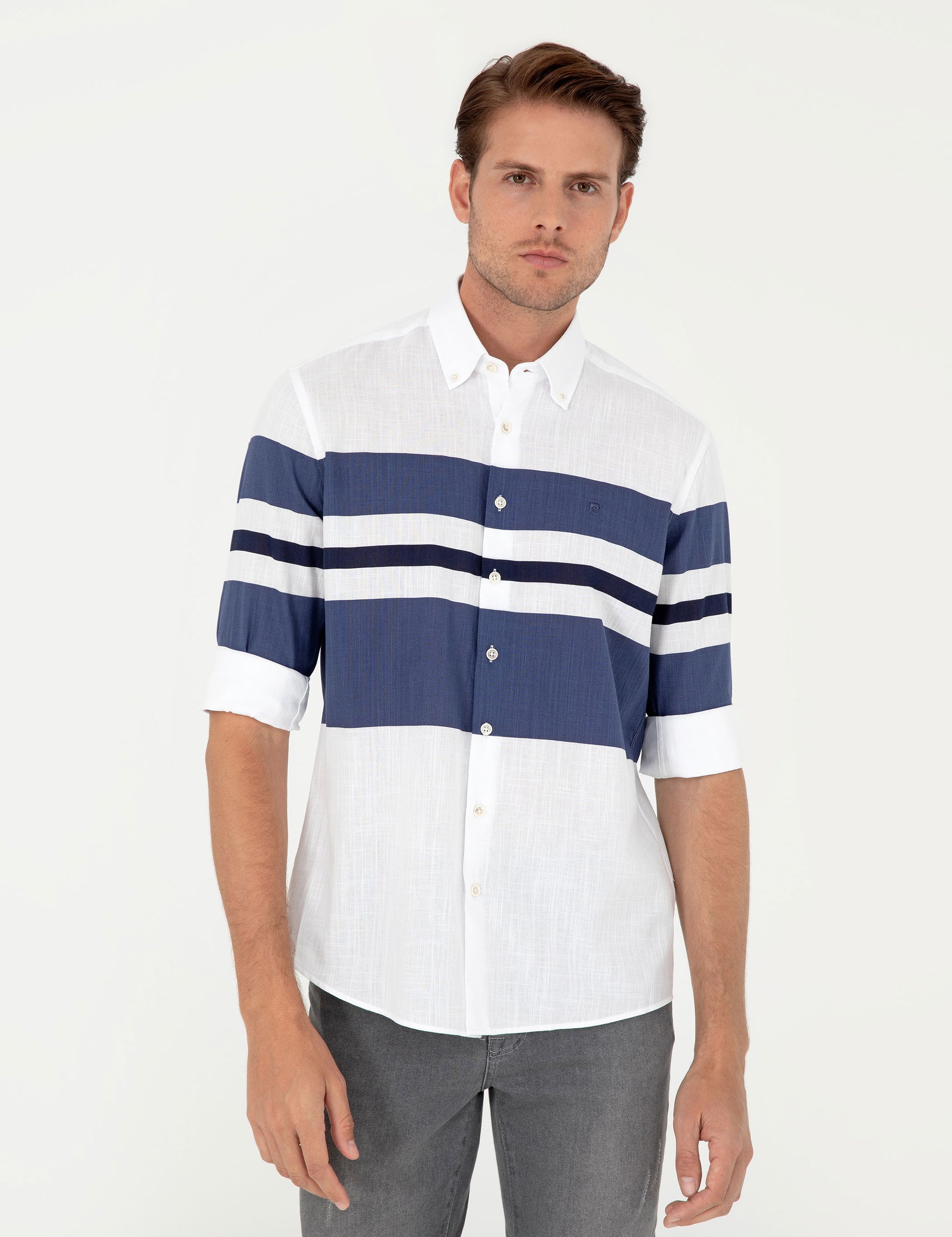 Light Blue Regular Fit Long Sleeve Shirt