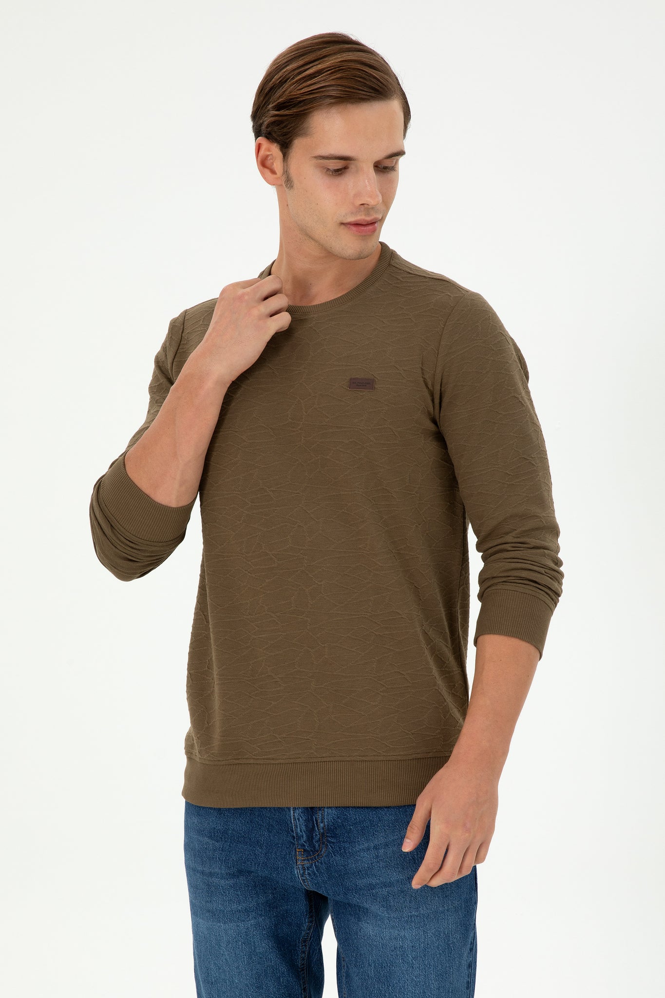 Men's Khaki Sweatshirt