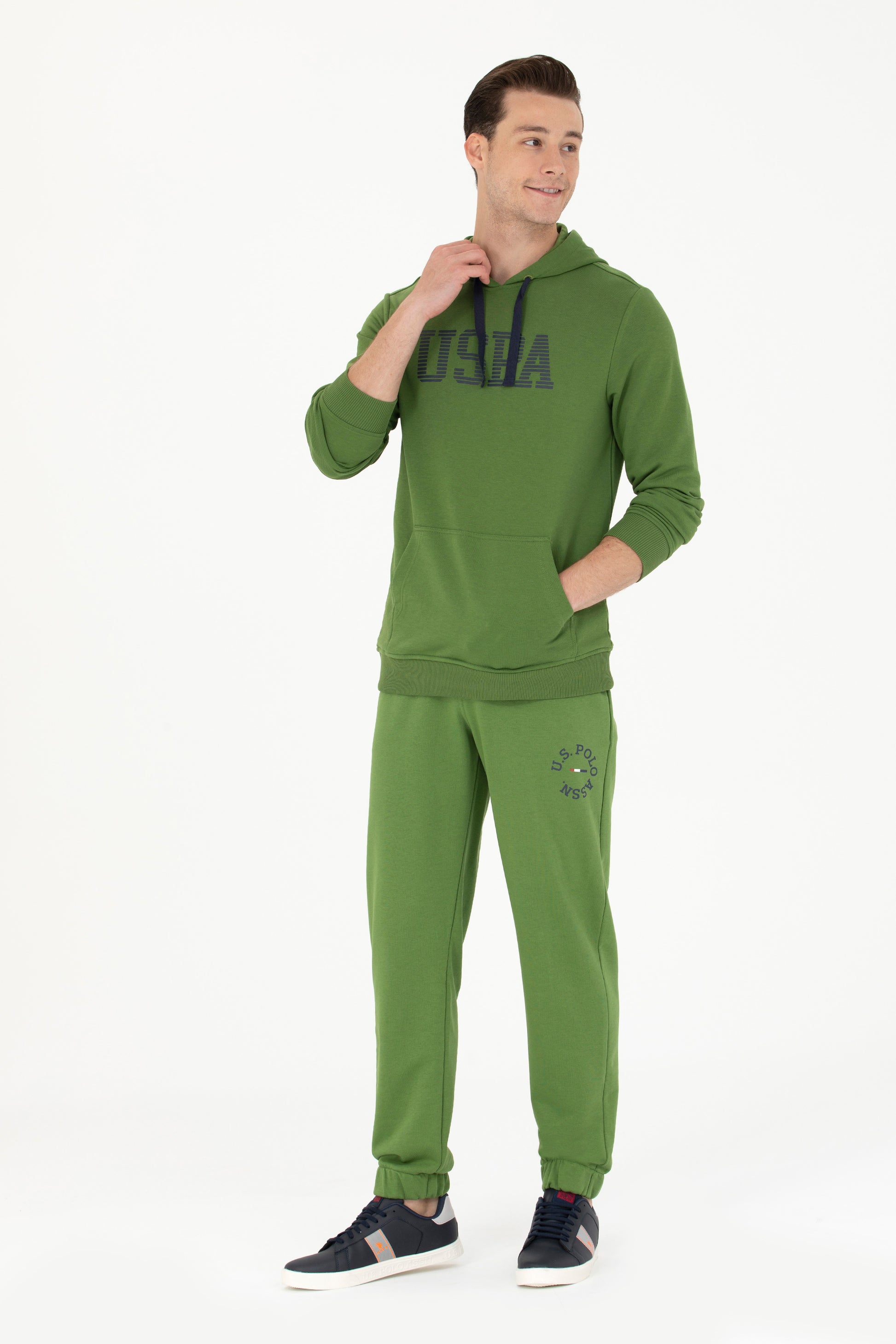 Men's Green Basic Sweatshirt