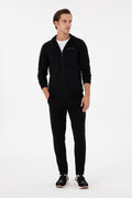 Men's Black Knitted Cardigan