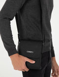 Men's Black Shoulder Bag