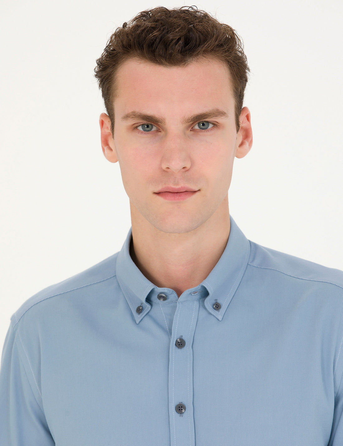 Blue Regular Fit Long Sleeve Shirt