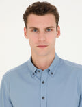 Blue Regular Fit Long Sleeve Shirt