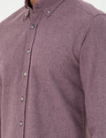 Purple Slim Fit Long Sleeve Shirt